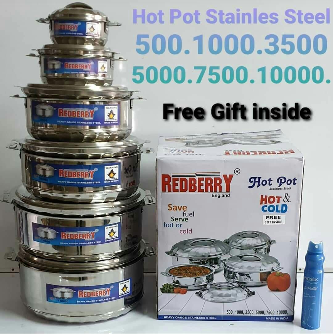 6Pcs High Quality Insulated Redberry Hot pots/Hotpot