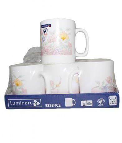 6 Pcs Luminarc cups/Mugs for Tea/milk/coffee