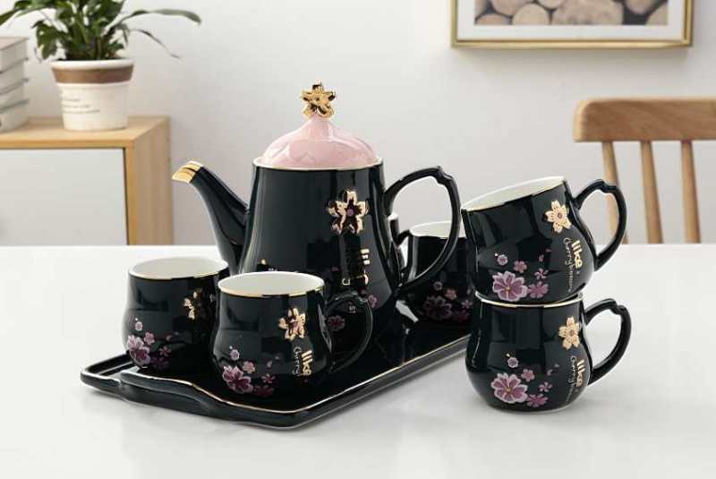 7pc teasets, 6 cups ,1 kettle