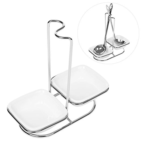 2in1 laddle holder/spoon holder for kitchen