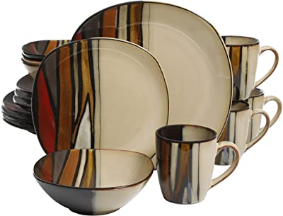 24 Pcs quality Generic Ceramic Dinner set plates, cups soup bowl side plates