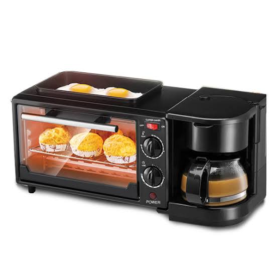 3 in 1 Home Breakfast machine Coffee machine /Electric Oven/ Toasted bread /Coffee maker