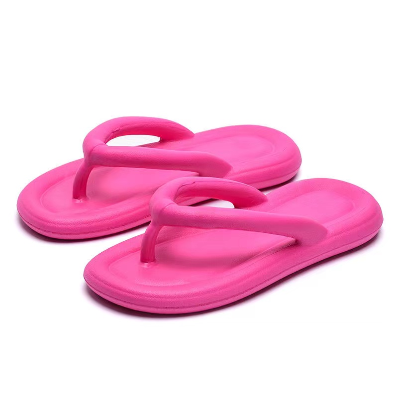 Women's fashion flip-flops Ladies  summer new wear non-slip sandals on the beach platform sandals Rosy Red 40Rosy Red,40