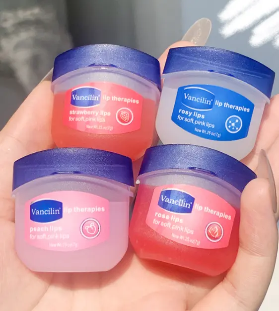 Vaseline lip balm moisturizing hydrating lip mask men and women repair lip care anti-chapped and sharp skin 4 sets of boxes wholesale
