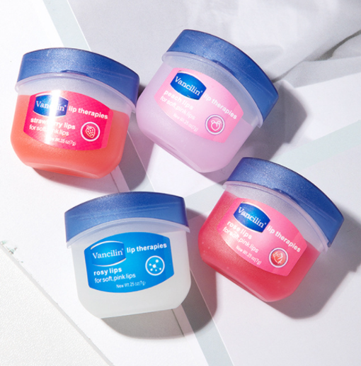 Vaseline lip balm moisturizing hydrating lip mask men and women repair lip care anti-chapped and sharp skin 4 sets of boxes wholesale