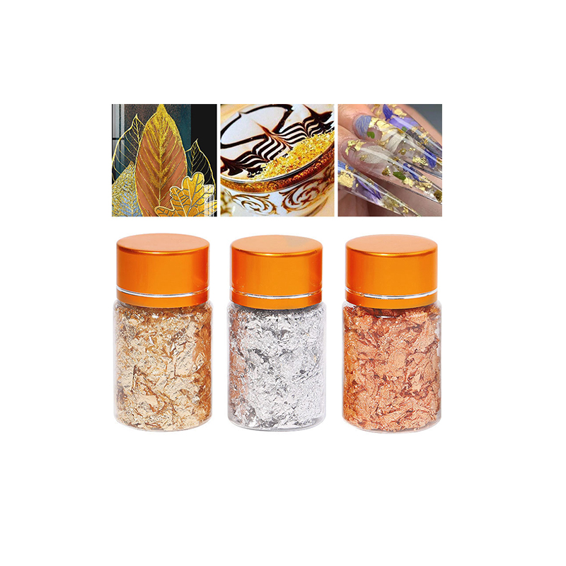 New Broken Gold Foil Silver Foil Copper Foil Broken Aluminum DIY Nail Art Decoration Gold Foil