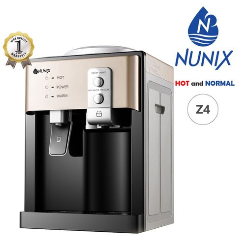 Nunix Classic Z4 Table Top Hot And Normal Water Dispenser  Hot Tank Capacity 0.7L Cold Tank Capacity 0.6L Easy To Use Press Taps Hot or normal water. Z4 nunix water dispenser