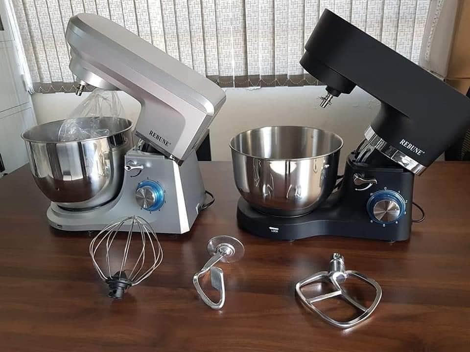 Rebune Heavy duty Electric stand mixer With 10L Stainless steel Bowl home and commercial use 1400W