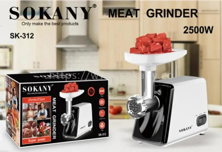 Sokany SK-312 Multipurpose Electric Meat Mincer And Grinder 2500W SOKANY MEAT MINCER