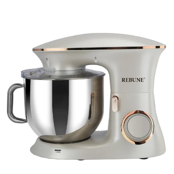 Rebune Heavy duty Electric stand mixer With 10L Stainless steel Bowl home and commercial use 1400W