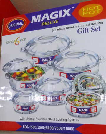 MAGIX Stainless Steel Hot Pot Set Of 6 Pcs As The Picture Normal