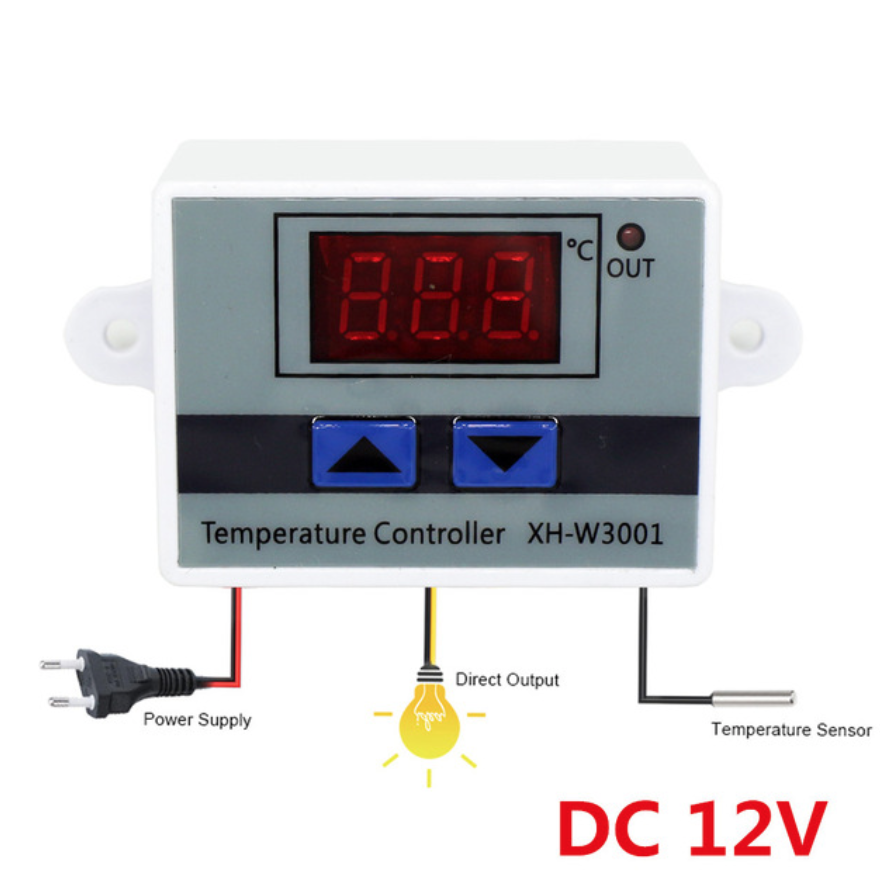 Digital Temperature Controller XH-W3001 For Incubator Cooling Heating Switch Thermostat NTC Sensor