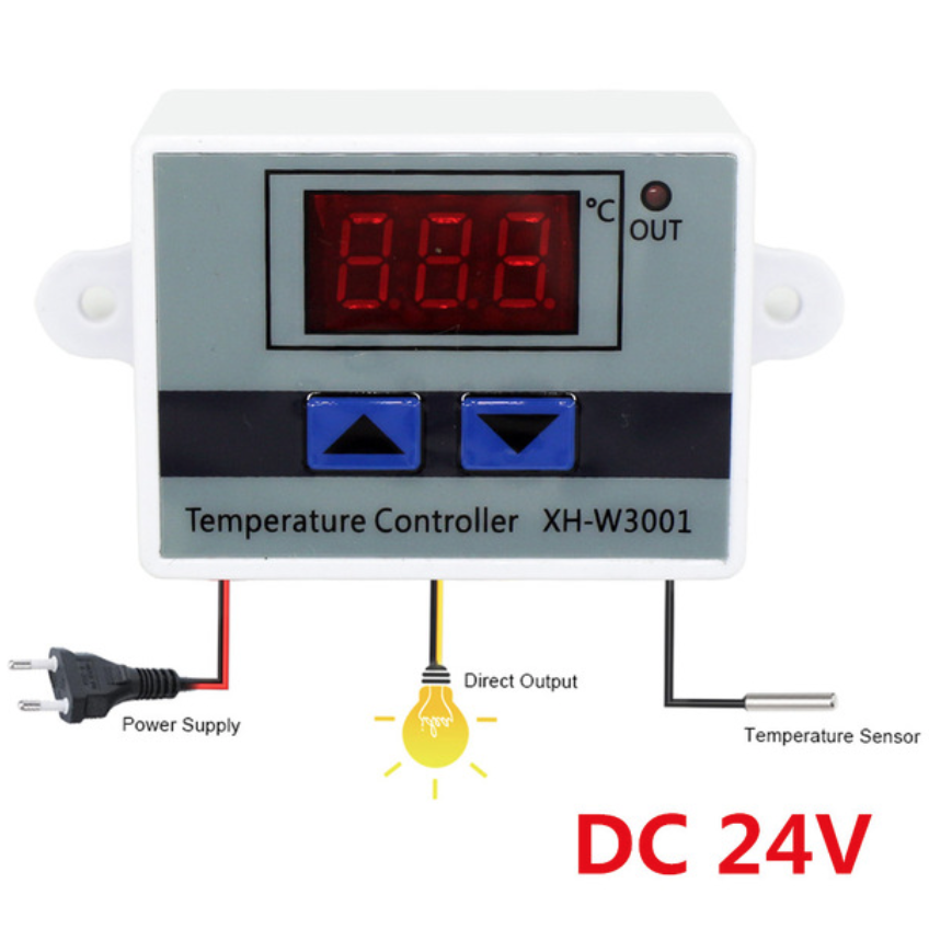 Digital Temperature Controller XH-W3001 For Incubator Cooling Heating Switch Thermostat NTC Sensor
