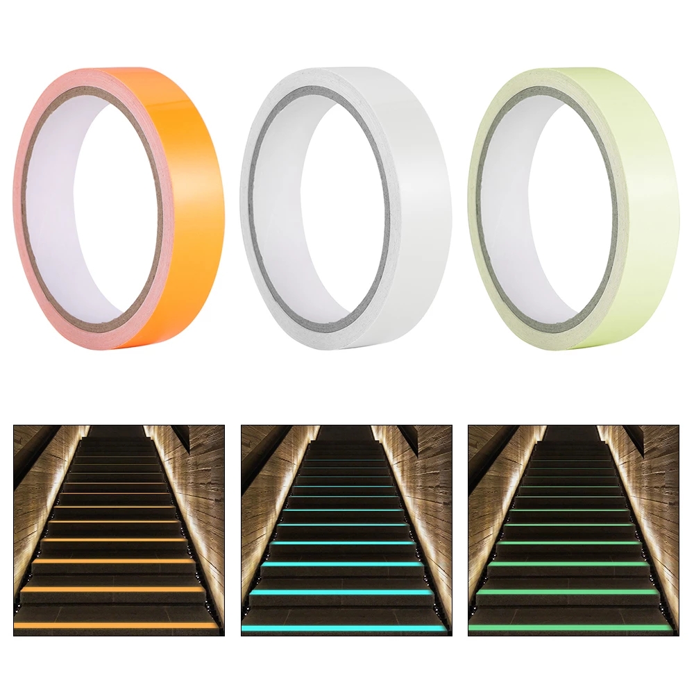 1cm*10m Luminous Fluorescent Night Self-adhesive Glow In The Dark Sticker Tape Safety Security