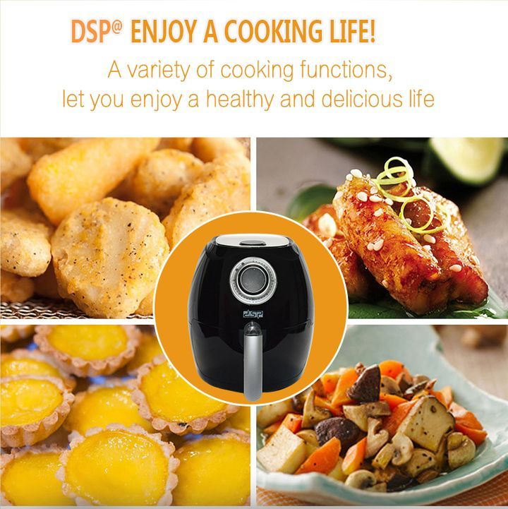 Electric Turbo Air Fryer, Electric Cooker Recipe 360° Heating