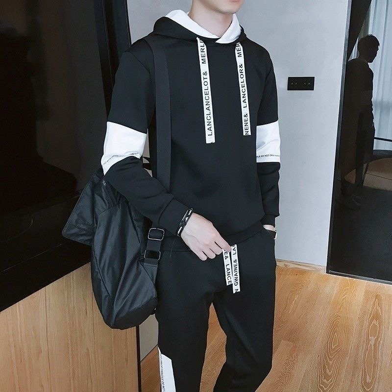 Men&apos;s Sportswear 2 Pieces(Jacket+SweatPant)Casual Spring Sweatershirts  Tracksuit  cardigans/Hoodies