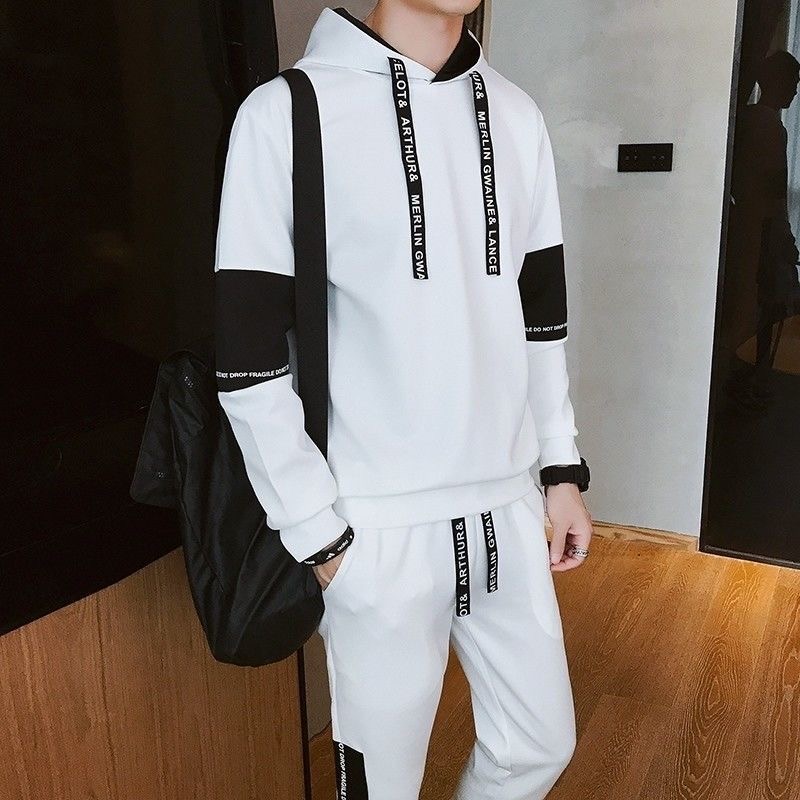 Men&apos;s Sportswear 2 Pieces(Jacket+SweatPant)Casual Spring Sweatershirts  Tracksuit  cardigans/Hoodies