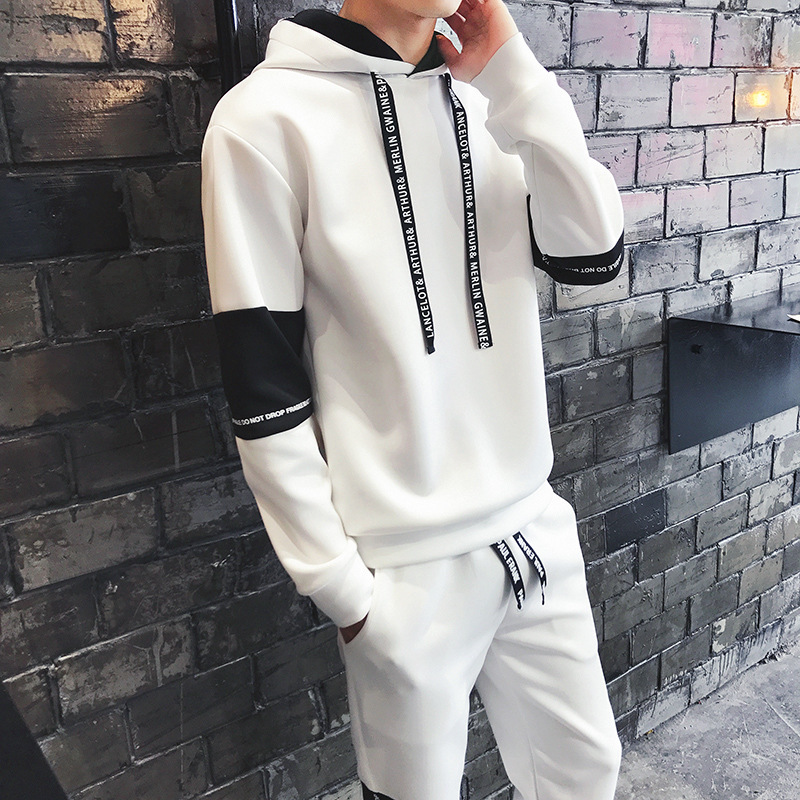 Men&apos;s Sportswear 2 Pieces(Jacket+SweatPant)Casual Spring Sweatershirts  Tracksuit  cardigans/Hoodies
