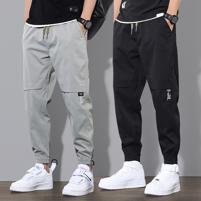 Stylish Ninth Pants Overalls Men&apos;s Pants Sportwear Baggy Casual Joggers  Trousers Sweatpants