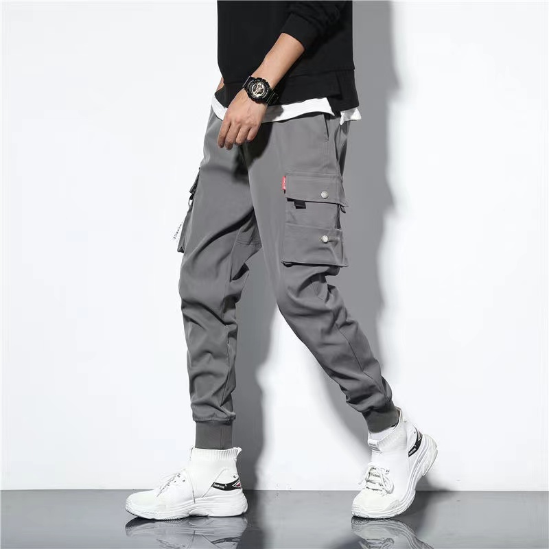 Fashion Multi-pockets Overalls Men&apos;s Pants Sportwear Baggy Casual Joggers  Trousers Sweatpants