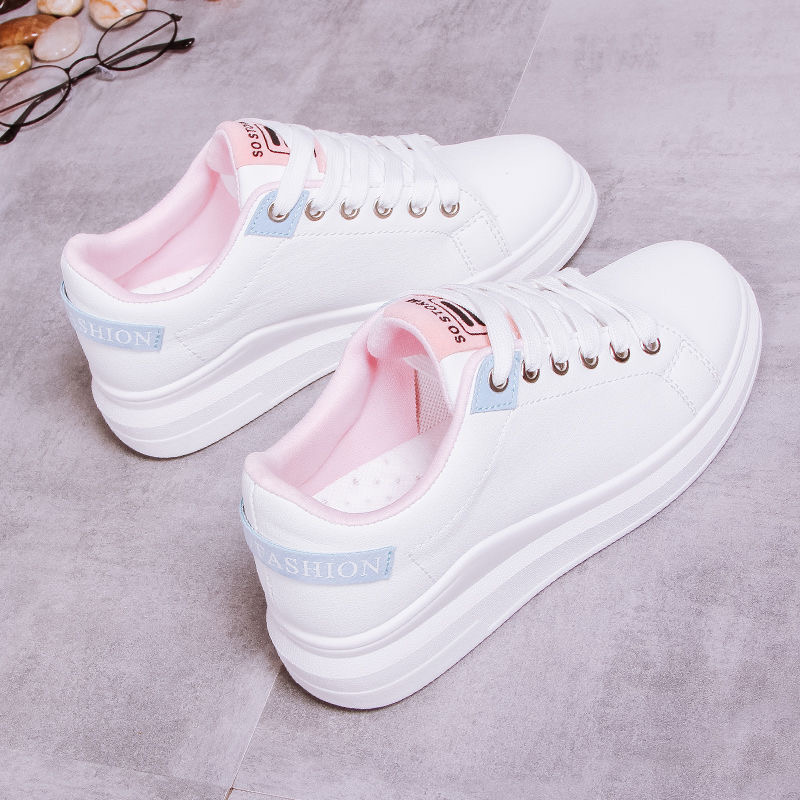 Brave shop Ladies Shoes High Quality Fashion Women Athletic Shoes Thick-soled Women shoes Increase Casual Shoes Lace-up Girls’ Sport Shoes