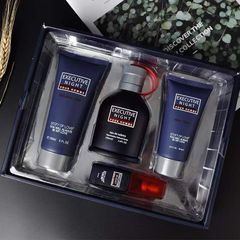4 Pieces (Toner +Shower gel+Perfume+Accompanying perfume) Men's Fragrances Best Choice Men's Deodorants Blue 4 pieces