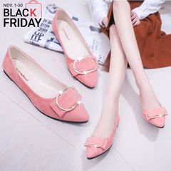 New arrival Loafers & Slip-Ons Women's Shoes Ballerinas and Flats Grind Arenaceous Fashion Girls Shoes Pink 38
