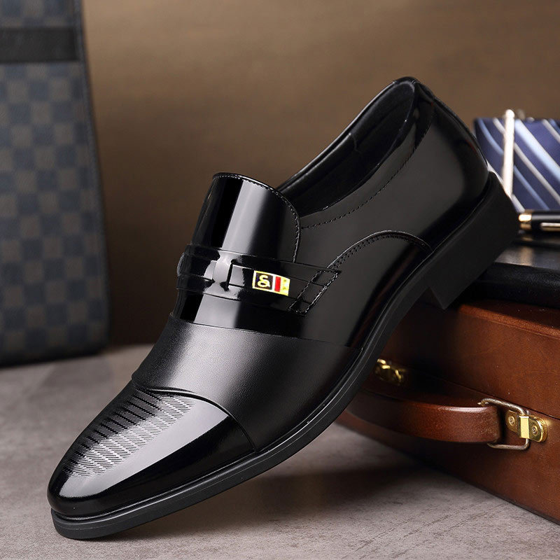 New Arrival Business Oxfords Fashion Wedding Shoes Men's Shoes Slip-Ons Splicing Shoes