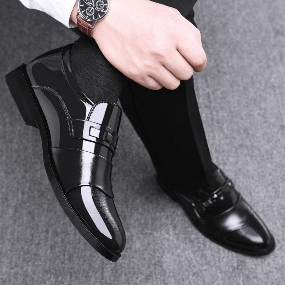 New Arrival Business Oxfords Fashion Wedding Shoes Men's Shoes Slip-Ons Splicing Shoes