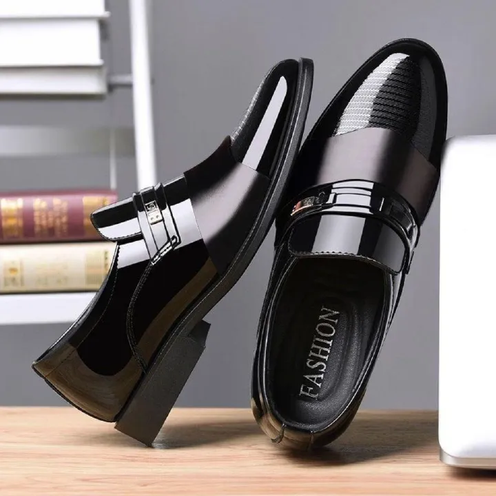 New Arrival Business Oxfords Fashion Wedding Shoes Men's Shoes Slip-Ons Splicing Shoes