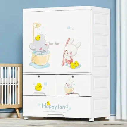 Keep Your Child’s Room Organized And Clutter-Free With The Modern Collection Kids Wardrobe. Designed with Fiber-Plastic. Provides Ample Space For Clothes, Toys  And Essentials