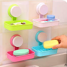 Soap Storage- stick on wall vacuum suction