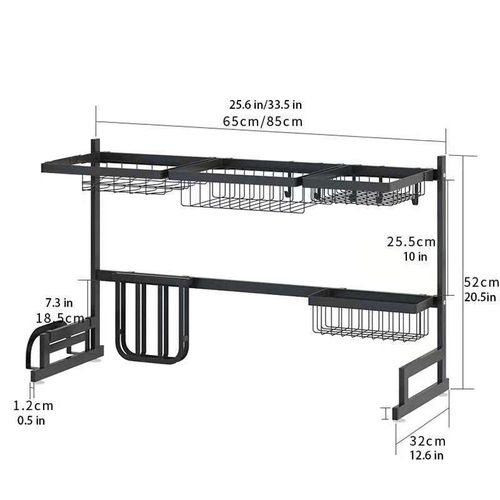 Magharibi Over The Sink Dish Rack / Utensil Drainer