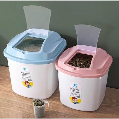 Bucket For Measuring Rice Best price for Classic Kitchenware 5/10 kg Rice Bucket With Cover ...