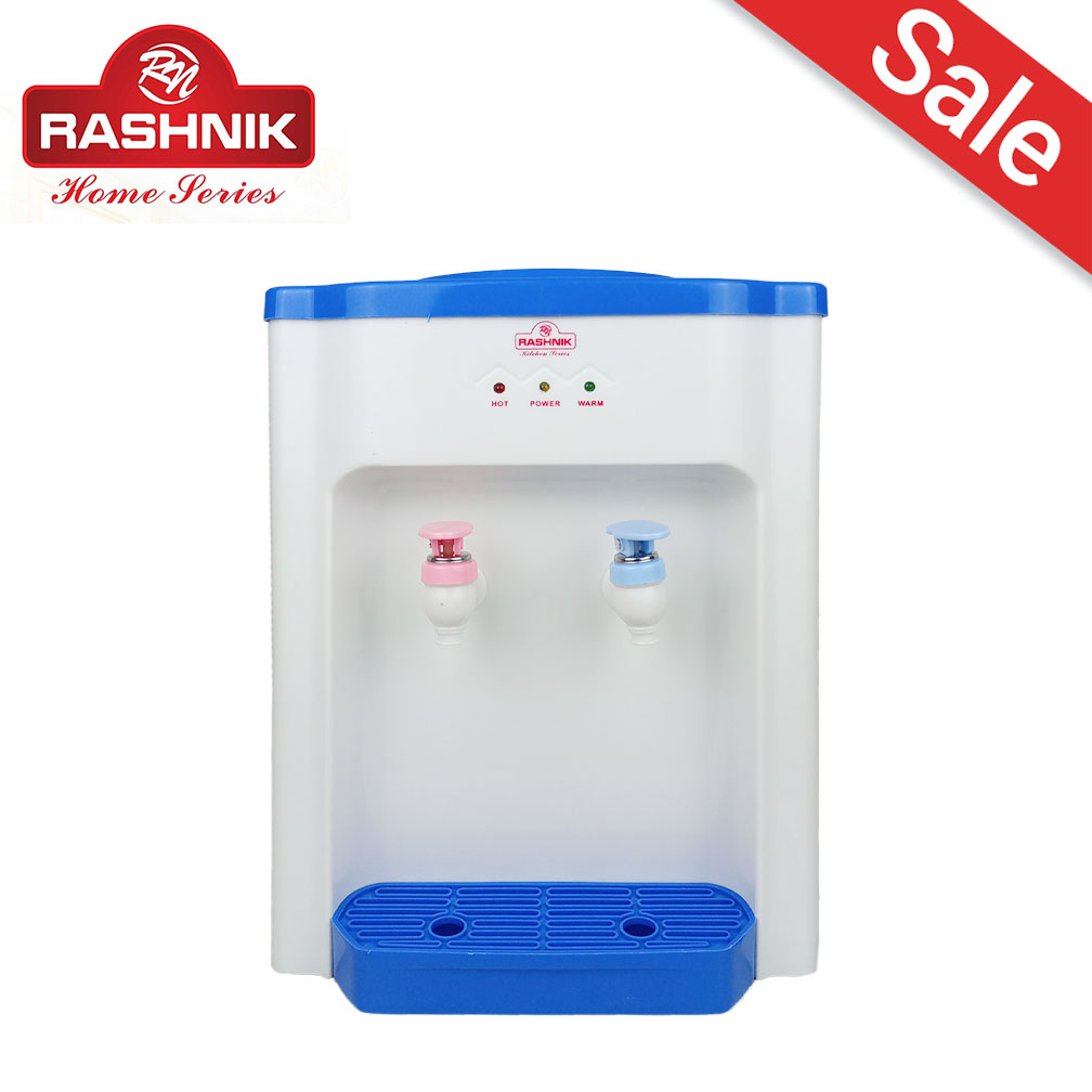 RASHNIK RN-2456 Top Loading  Hot and Normal Water Dispenser Countertop Water Dispenser for 3 to 5 Gallon Bottles for Home Kitchen Offices Dorm