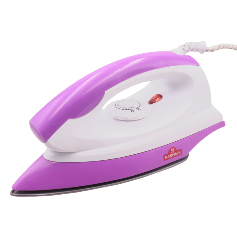 【Promotion】Rashnik RN-702  1200W   Electric Dry Iron Box Adjustable Thermostat Control purple