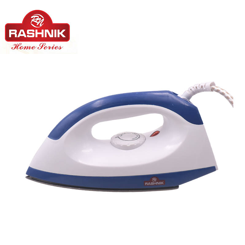 Rashnik RN- 701 1200W  Electric Dry Iron Box Non-stick Coated  Soleplate Blue,as picture