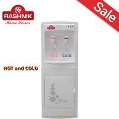 RASHNIK RN-2453 Hot And Cold Standing Water Dispenser with Storage Cabine  with Push Tap  220-240V  50/60HZ White as picture