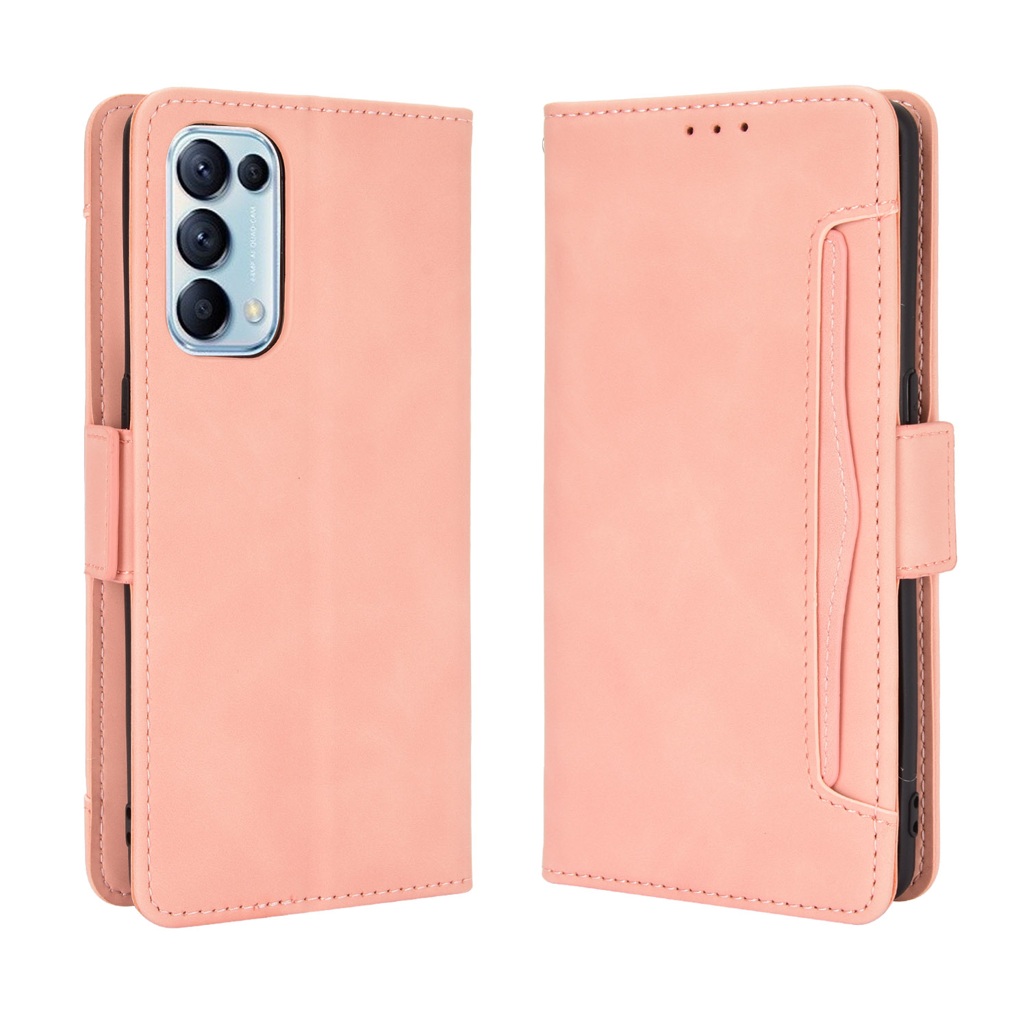 Wallet Cover Casing for OPPO Reno5 Reno 5 Pro Leather Magnetic Card Slot Phone Cover