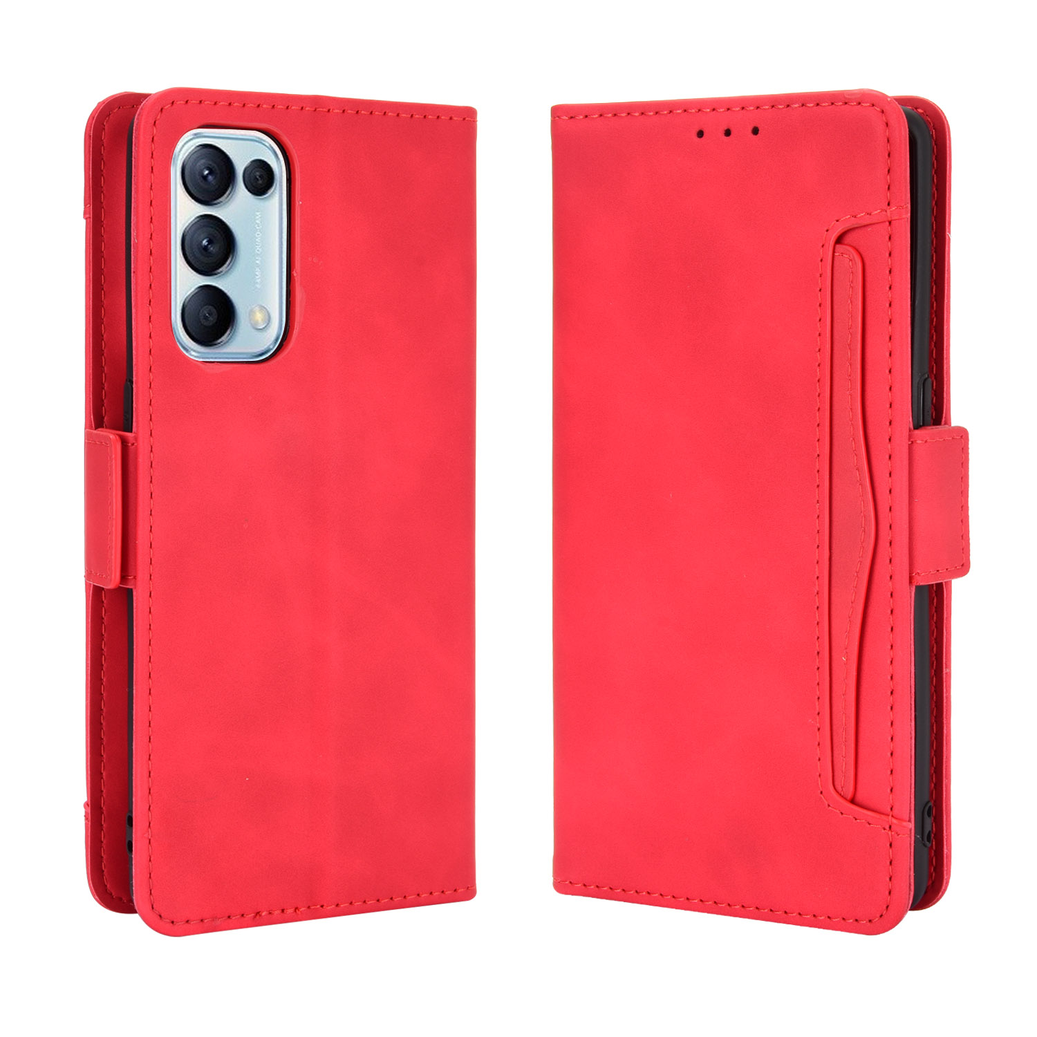 Wallet Cover Casing for OPPO Reno5 Reno 5 Pro Leather Magnetic Card Slot Phone Cover