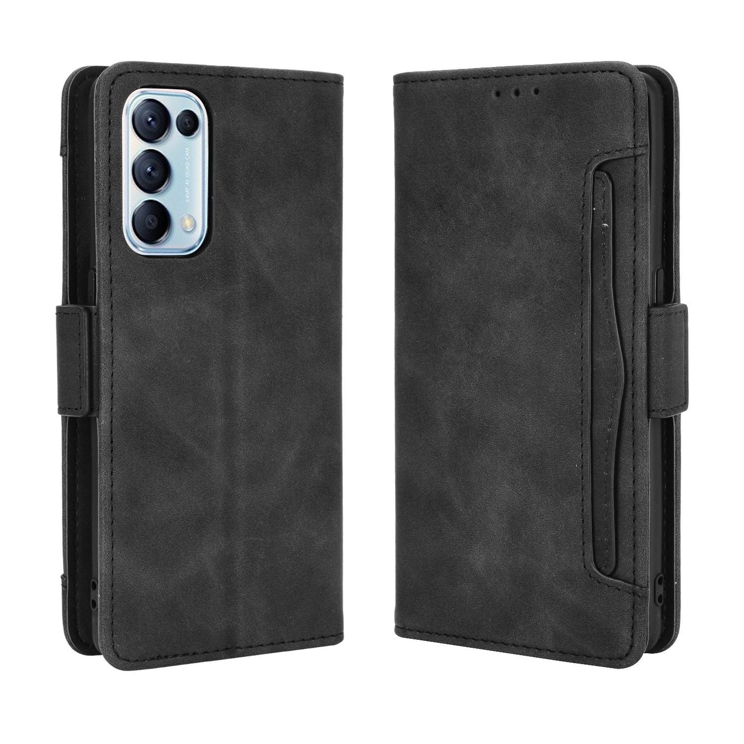 Wallet Cover Casing for OPPO Reno5 Reno 5 Pro Leather Magnetic Card Slot Phone Cover