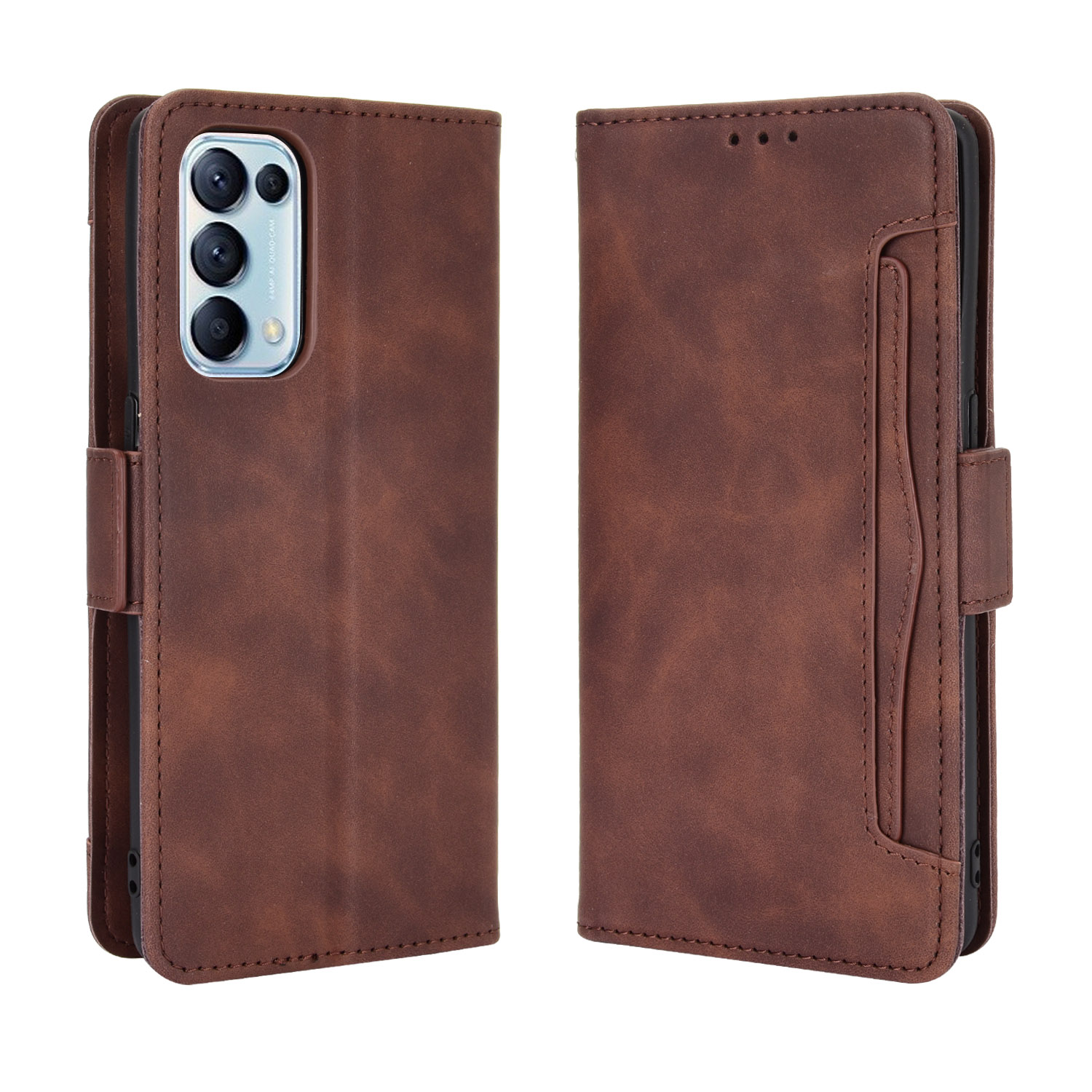 Wallet Cover Casing for OPPO Reno5 Reno 5 Pro Leather Magnetic Card Slot Phone Cover