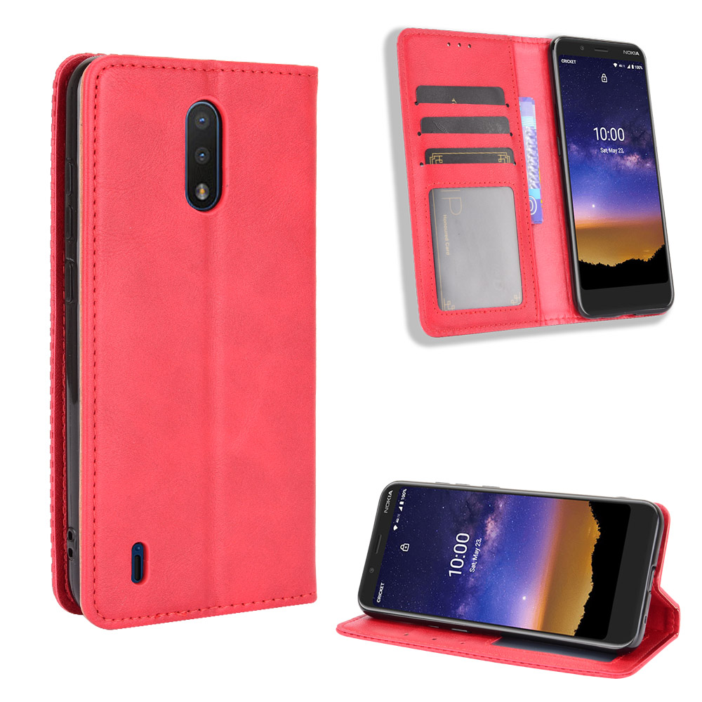 Flip Case for Nokia C2 Tava Nokia C2 Tennen with Magnetic Closure Wallet Leather Phone Case