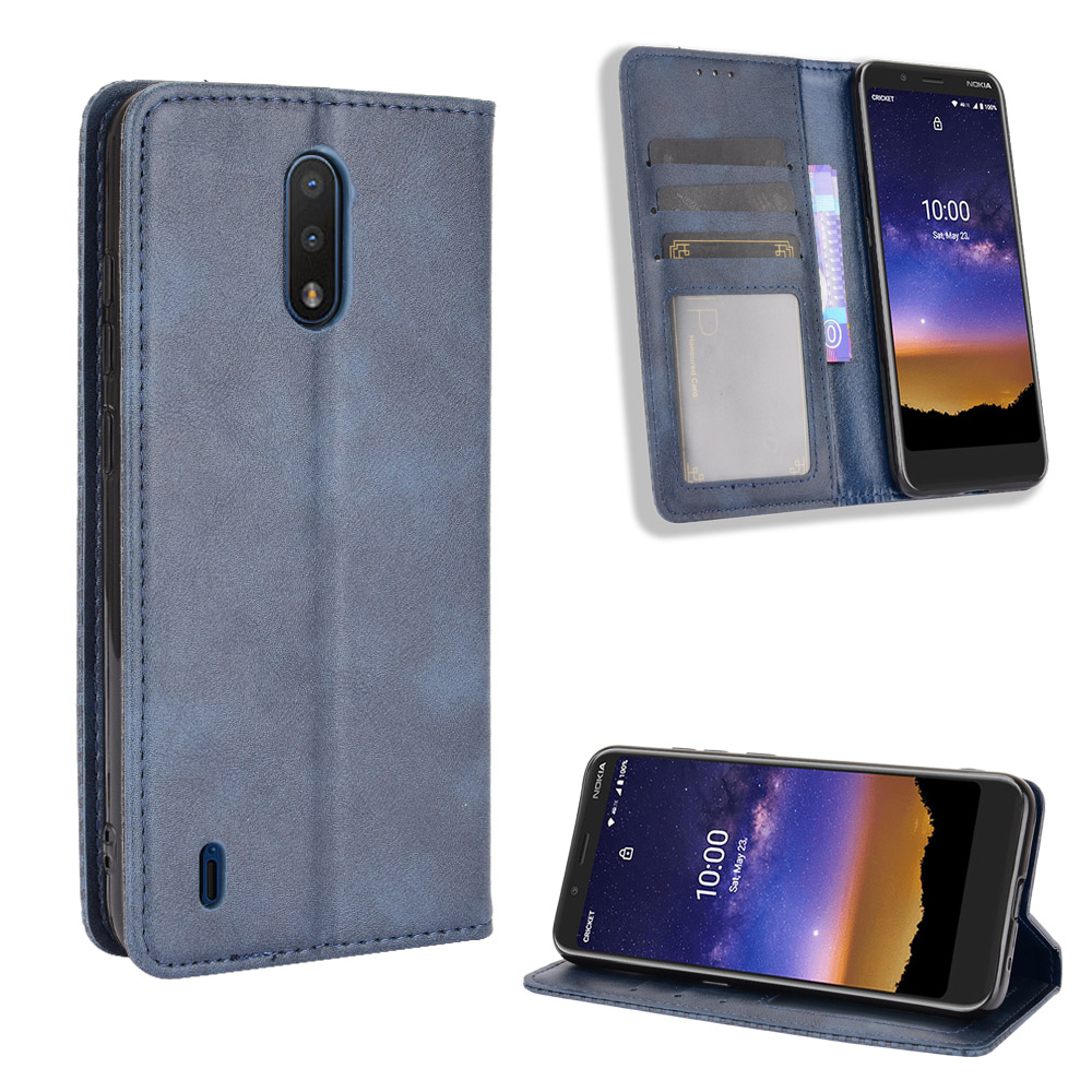 Flip Case for Nokia C2 Tava Nokia C2 Tennen with Magnetic Closure Wallet Leather Phone Case