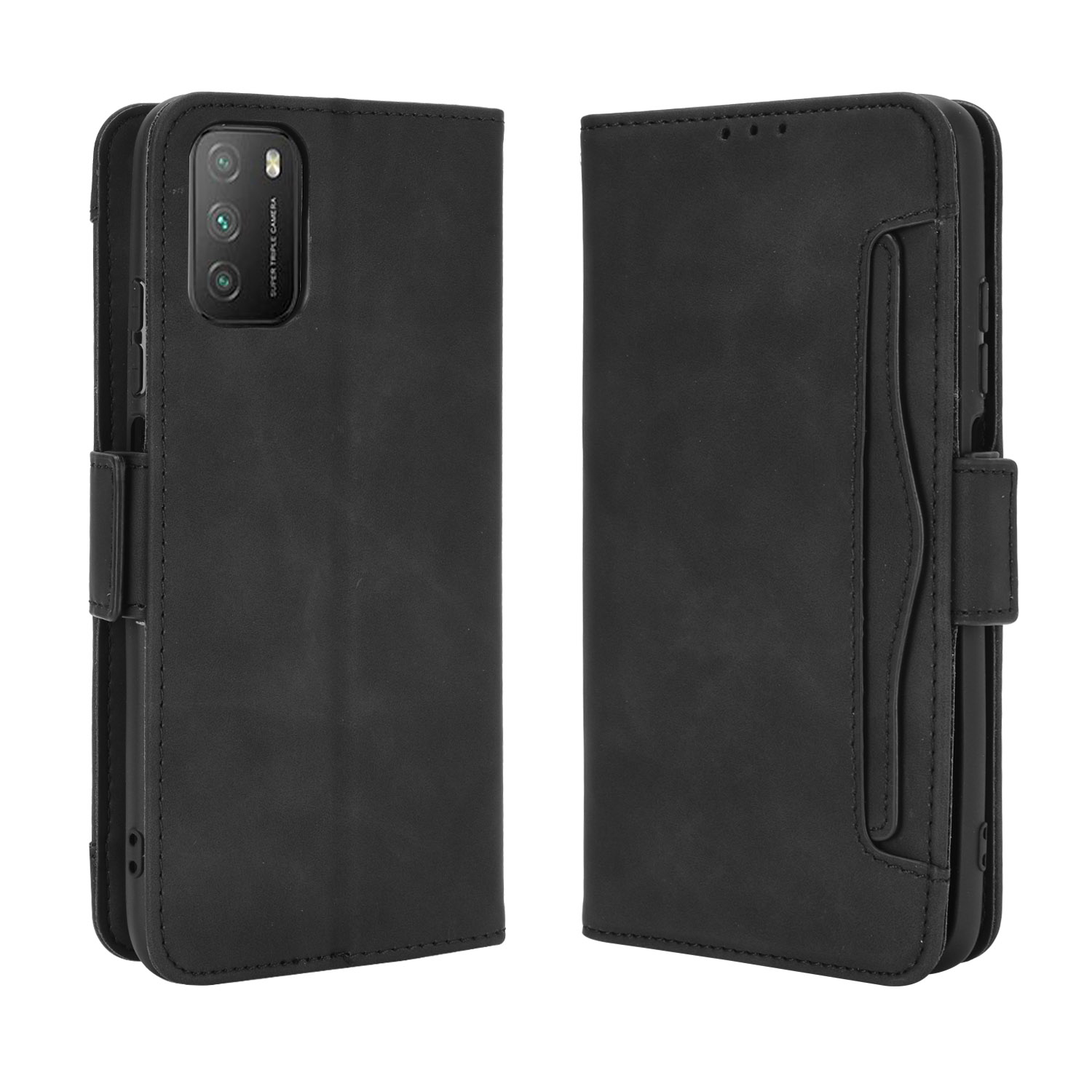 Wallet Cover Casing for Xiaomi Poco M3 Case Leather Magnetic Card Slot Phone Cover
