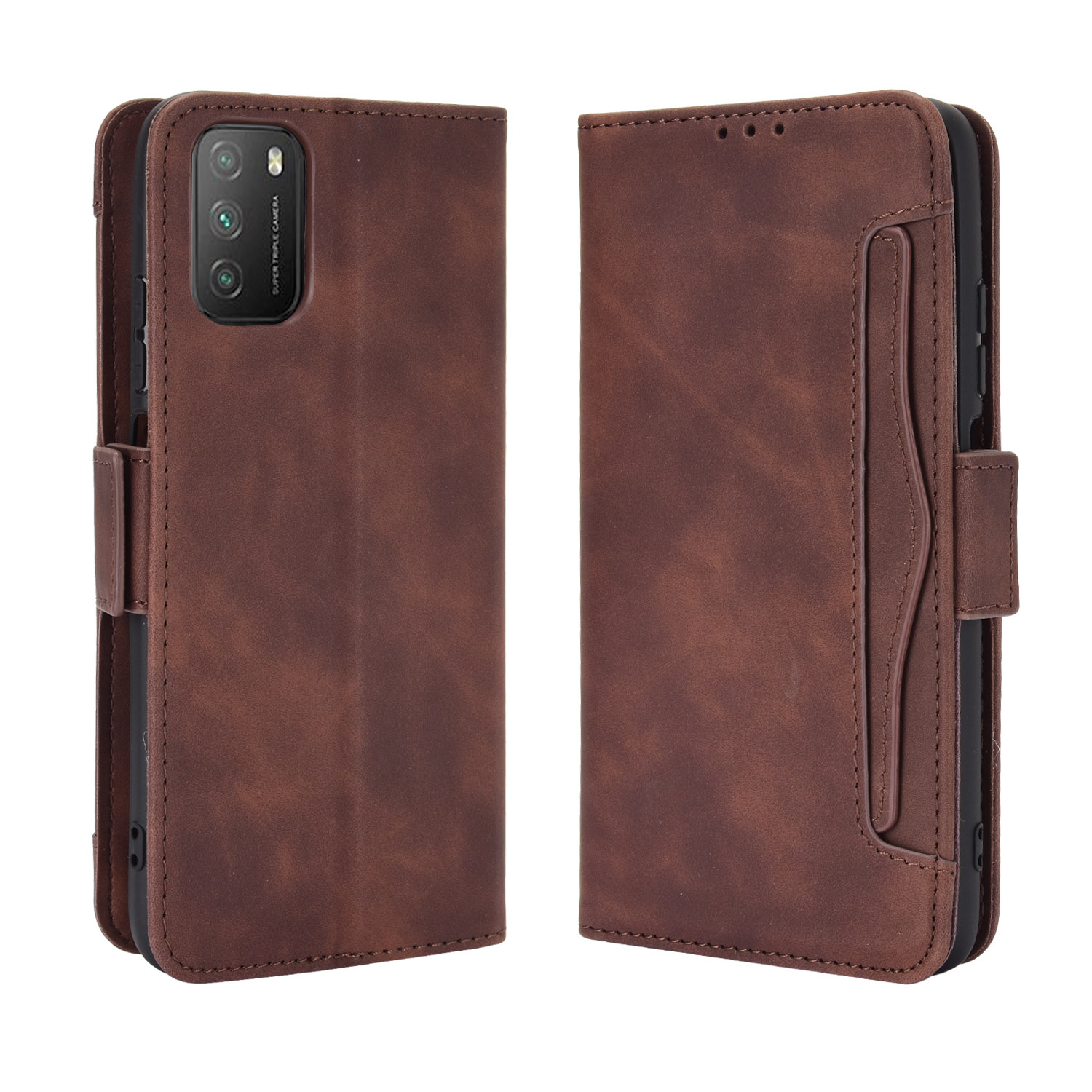 Wallet Cover Casing for Xiaomi Poco M3 Case Leather Magnetic Card Slot Phone Cover