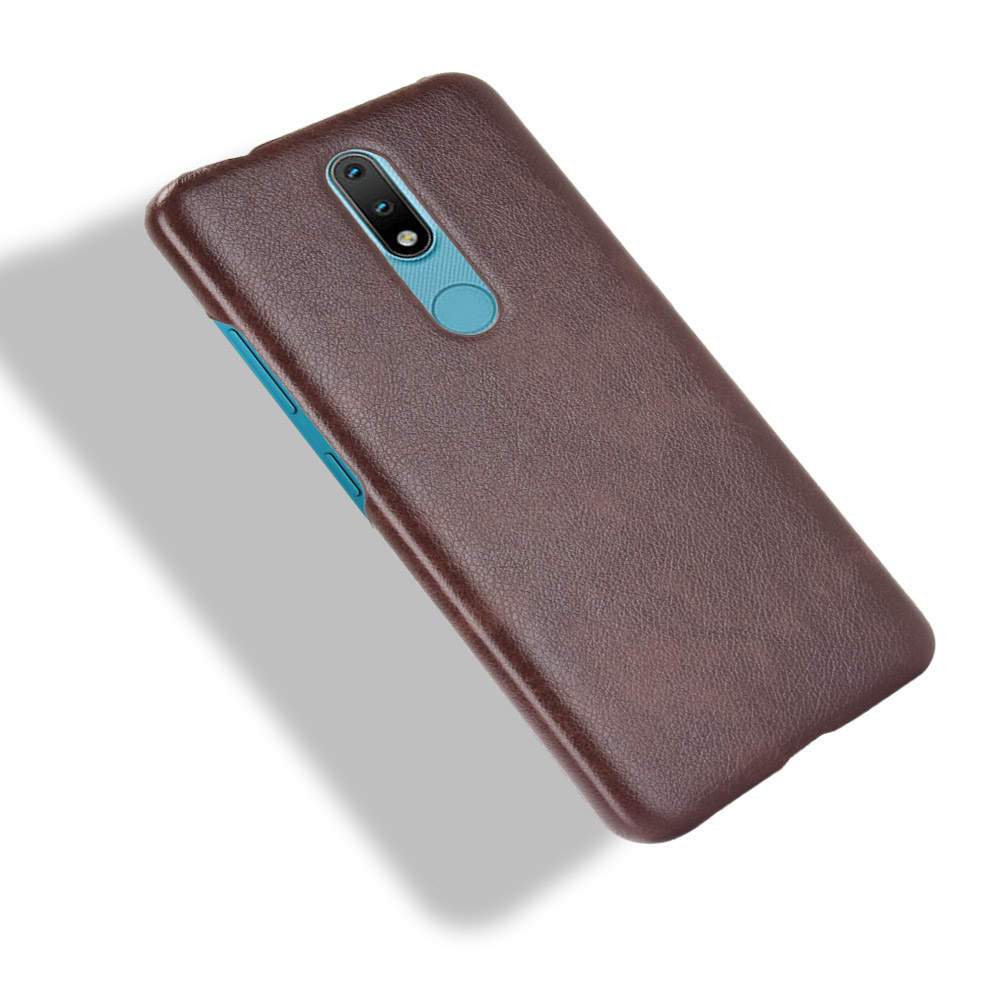 Case for Nokia 2.4 Cover PC+Leather Lychee Pattern Shockproof Protective Cover