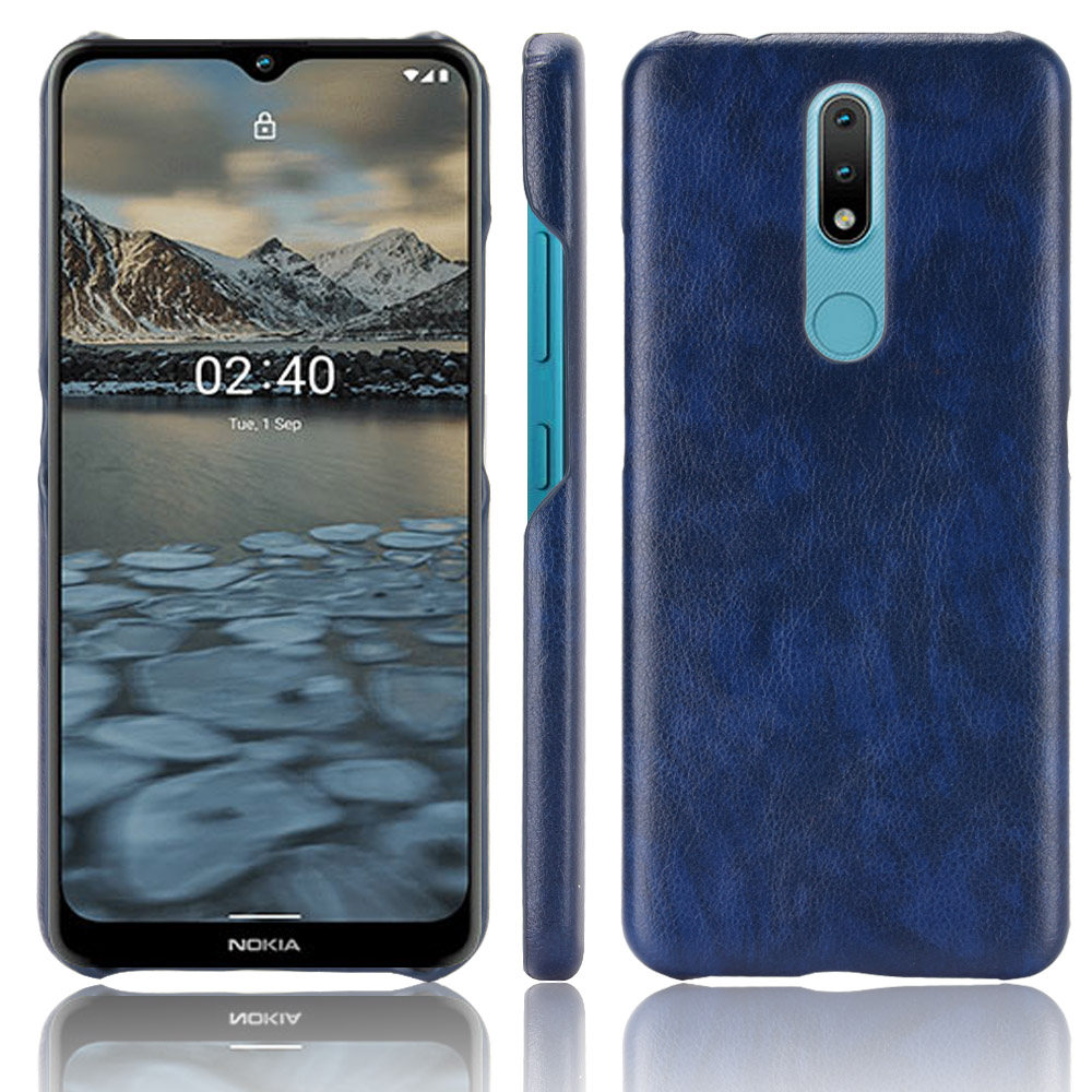 Case for Nokia 2.4 Cover PC+Leather Lychee Pattern Shockproof Protective Cover