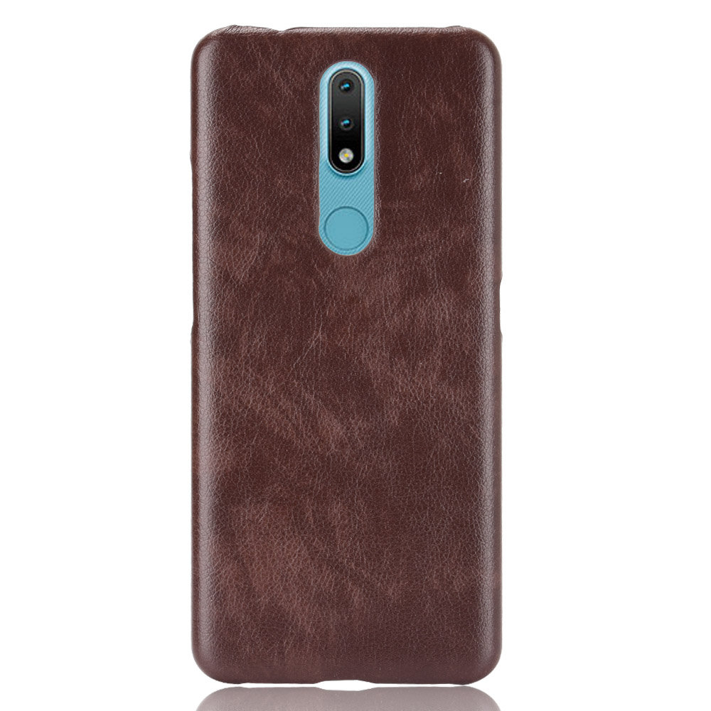 Case for Nokia 2.4 Cover PC+Leather Lychee Pattern Shockproof Protective Cover
