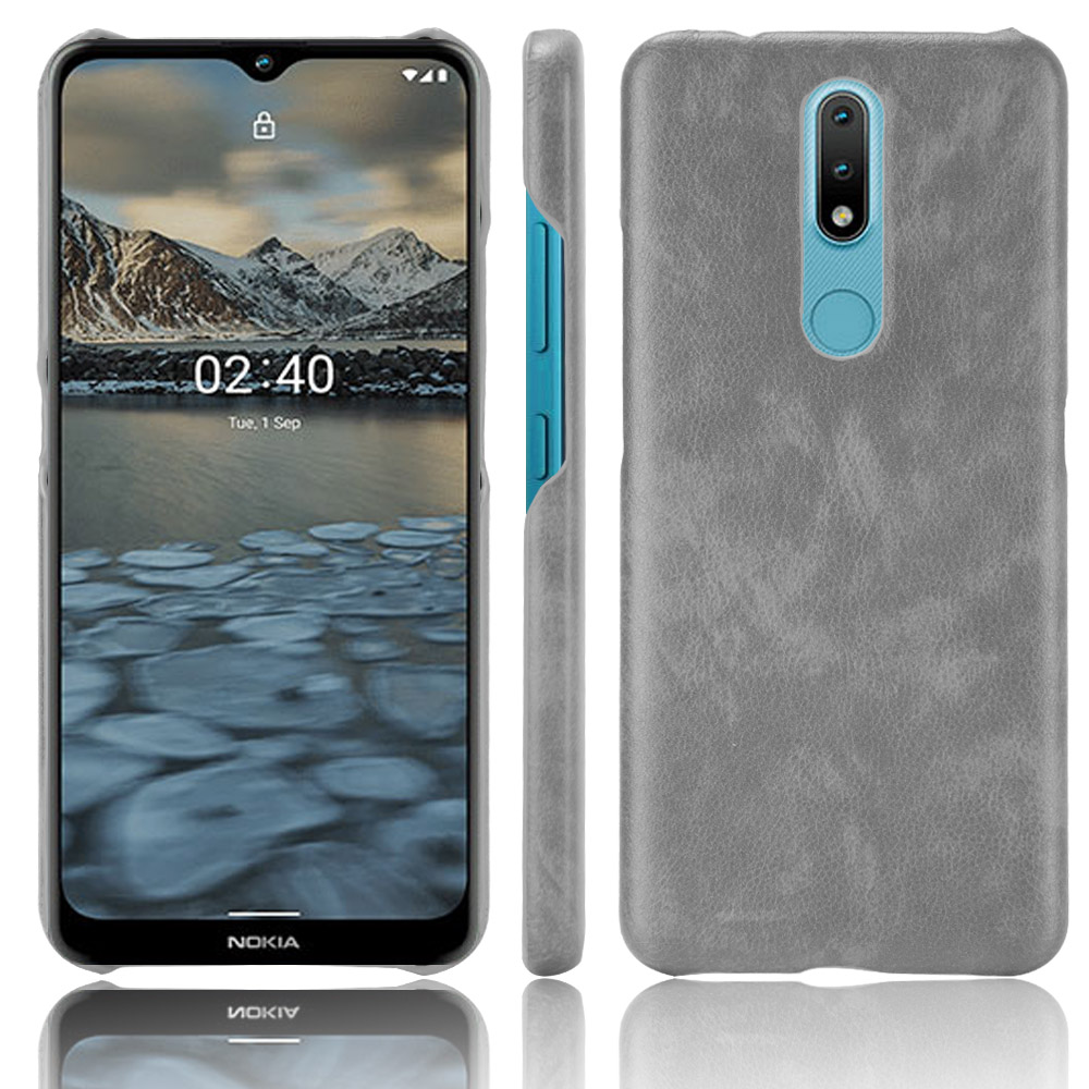 Case for Nokia 2.4 Cover PC+Leather Lychee Pattern Shockproof Protective Cover